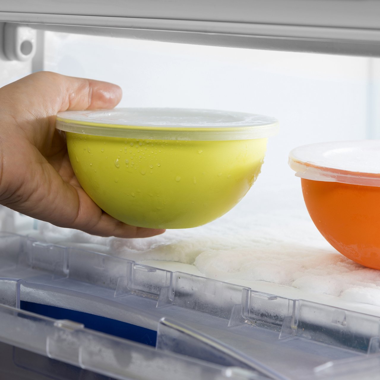 Set 4 boluri cu capac d.13 cm - culori asortate (portocaliu-fucsia-galben-verde) - SanaLiving [28]