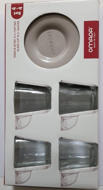 Set 4 cesti de cafea 12x12xH6,5 cm  10cl fiecare - Eat Pop [8]