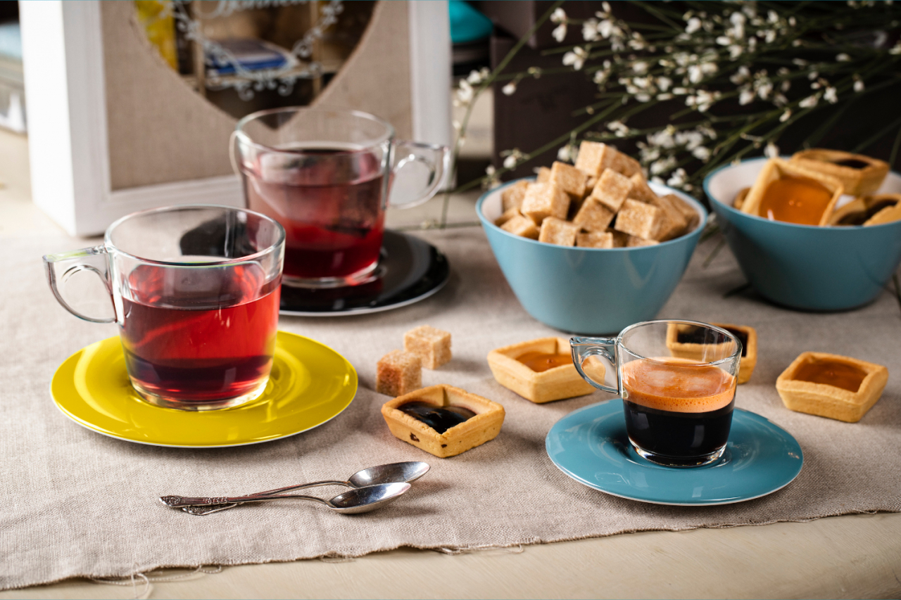 Set 4 cesti de cafea 12x12xH6,5 cm  10cl fiecare - Eat Pop [6]