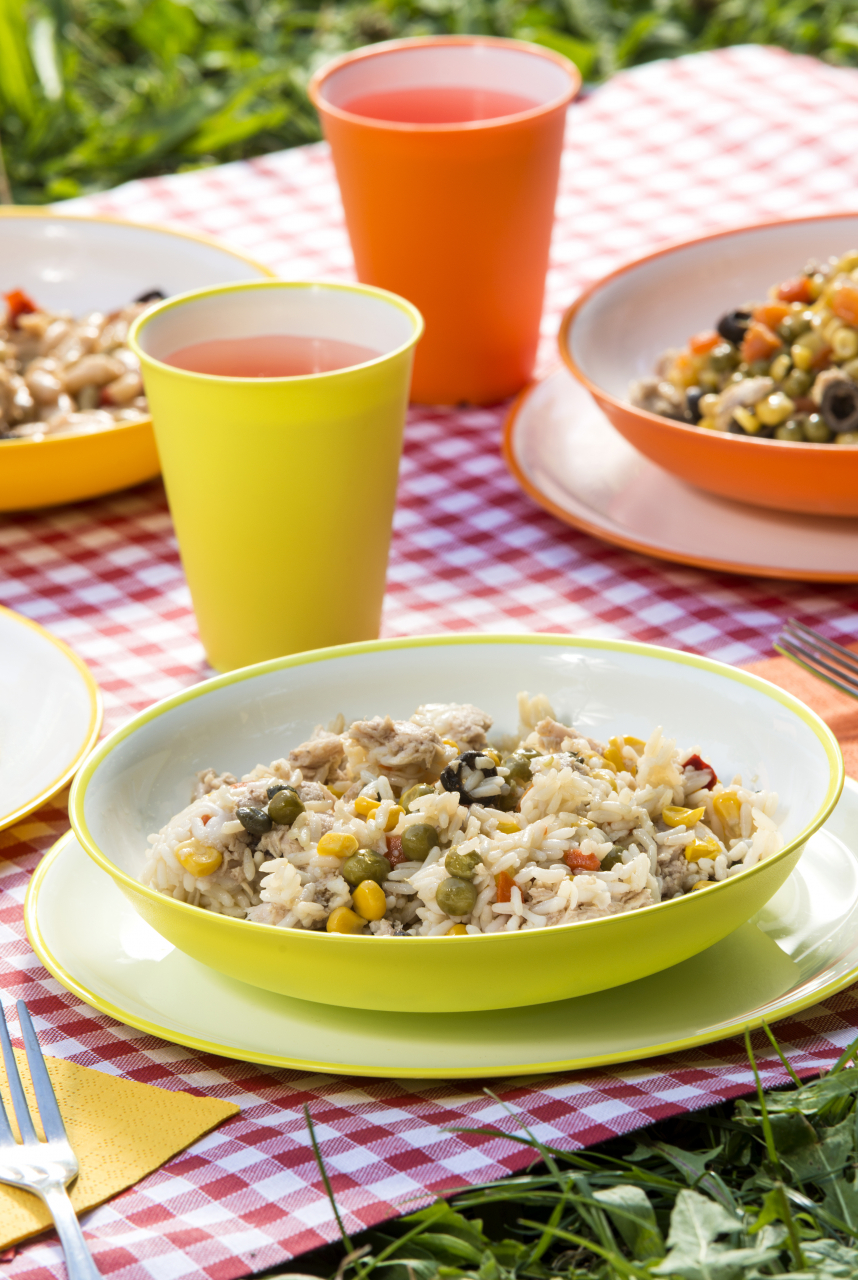 Set 4 pahare (cutie) culori asortate (portocaliu-galben-fucsia-verde)  - SanaLiving [15]