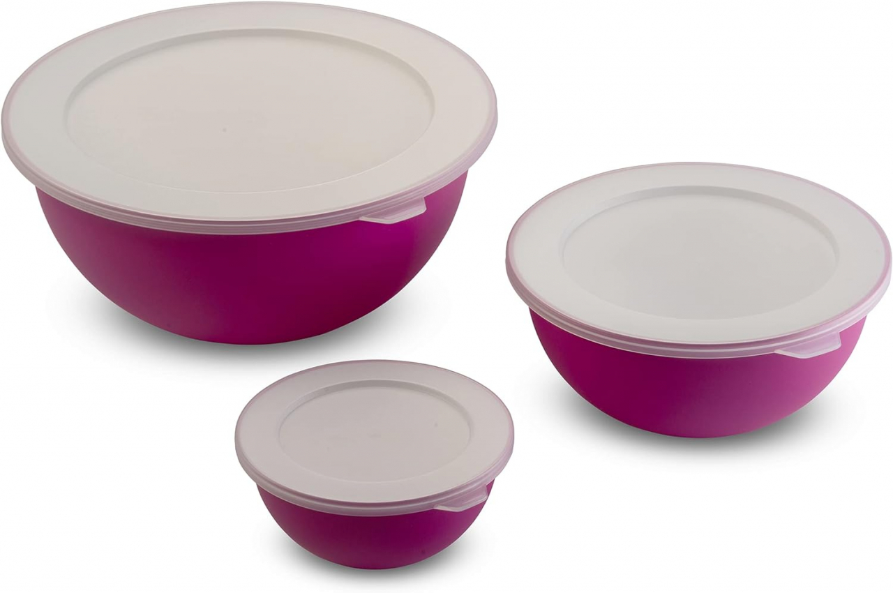 Set de 3 Boluri cu capac 3,5L+1,7L+0,5L - SanaLiving [1]