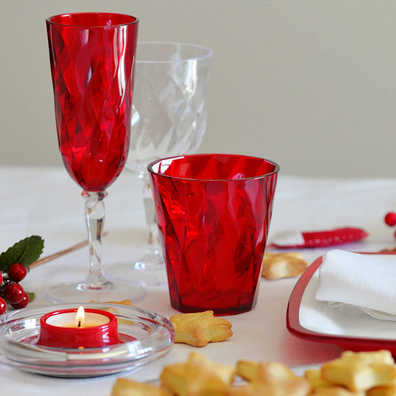 Set de 4 pahare ø8,5xh9,5 cm  35cl - DIAMOND [7]