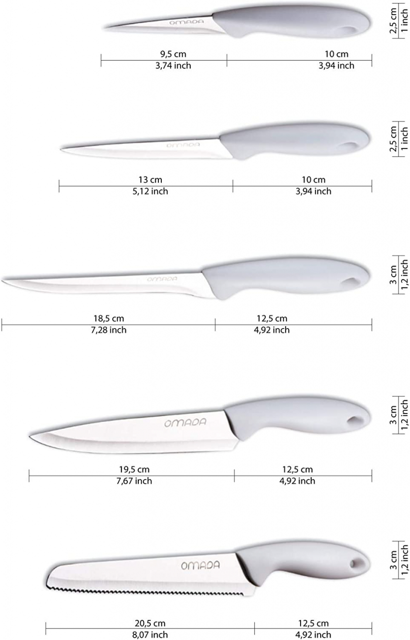 Suport cu cutite si placa de lemn 23,5x14xh35,5 cm Trendy [4]