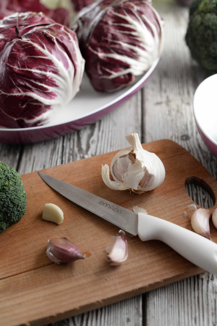 Suport cu cutite si placa de lemn 23,5x14xh35,5 cm Trendy [6]