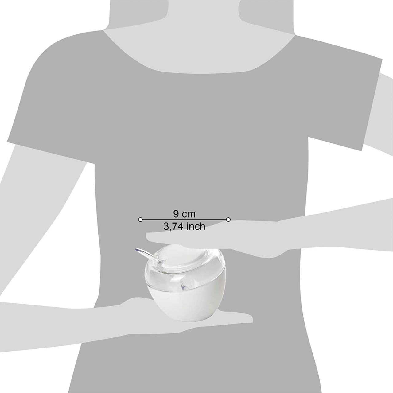 Zaharnita cu lingurita  d9,5x9,5 cm  30cl - Eat Pop [3]