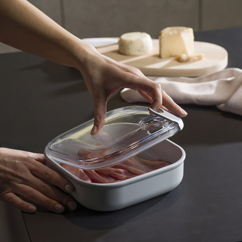 Cutie alimentara patrata 19,5x19,5x6,7 cm  (1 L) - PULL BOX [14]