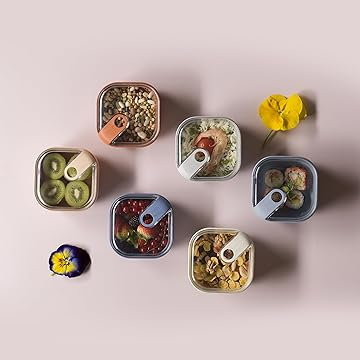 Cutie alimentara patrata mare cu grătar 19,5x19,5x10,5 cm/2 L - PULL BOX [15]