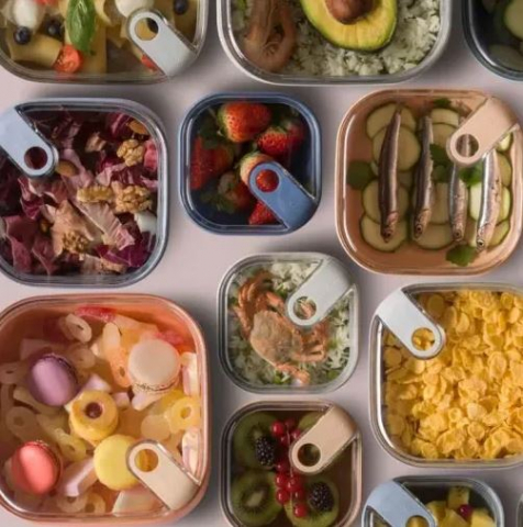 Cutie alimentara patrata mare cu grătar 19,5x19,5x10,5 cm/2 L - PULL BOX [18]