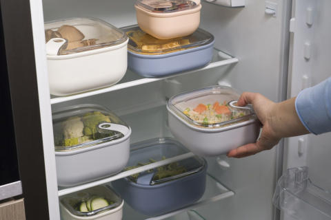 Cutie alimentara rotunda mare 20,5x20,5x10 cm (1,8 L) - PULL BOX [13]