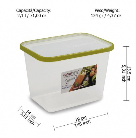 Cutie de Conservare 19x14x13,5 cm/2,1L - SanaLiving [2]
