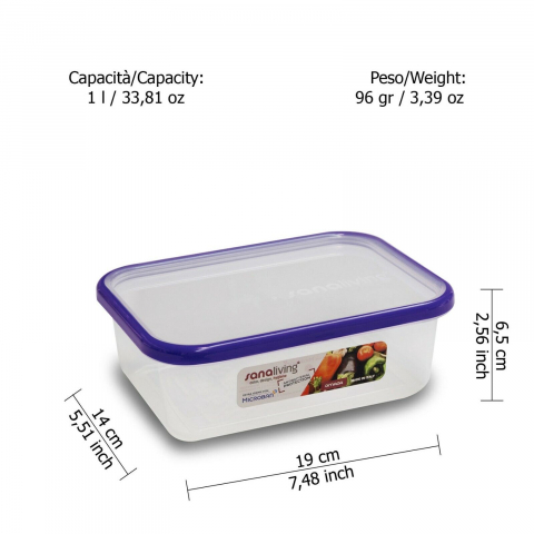 Cutie de Conservare 19x14x6,5 cm/1L - SanaLiving [2]