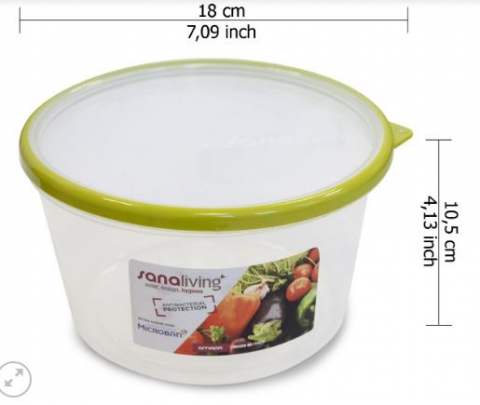 Cutie de Conservare d.18x10,5 cm/1,6L - SanaLiving [1]