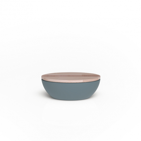 Cutie de pâine cu capac/tocător din lemn 25x29x10,5 cm - PANGEA [2]