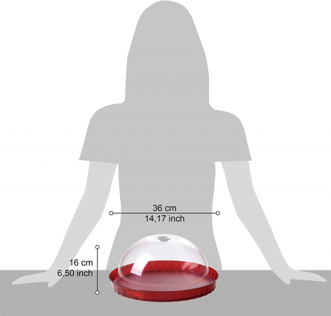 Platou de tort cu capac ø36xh16,5 cm - DIAMOND [1]