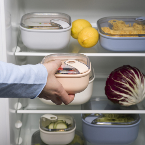 PULL BOX Cutie alim patrata mica 12x12x7,2 cm 0,425 L - PULL BOX [5]