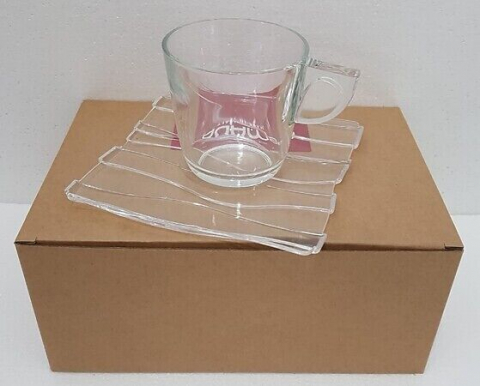 Set 2 cesti de cafea - transparent  - Oyster [11]