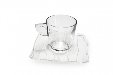 Set 2 cesti de cafea - transparent  - Oyster [1]