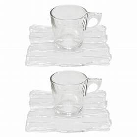Set 2 cesti de cafea - transparent  - Oyster [2]