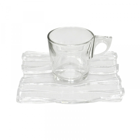 Set 2 cesti de cafea - transparent  - Oyster [3]