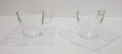 Set 2 cesti de ceai - transparent - Oyster  [4]