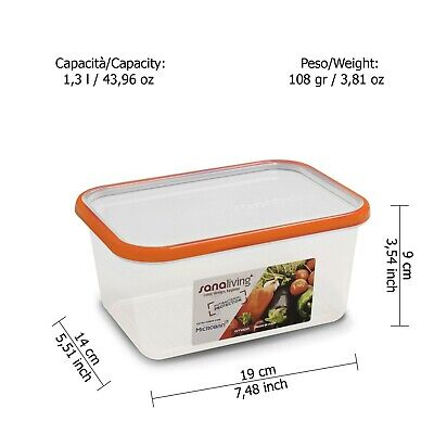 Set 3 cutii de conservare alimente 24x16,5x8 cm - culori asortate (fuchsia-lime-violet)  - SanaLiving [2]