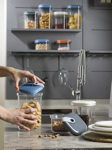 Set 3 cutii inalte patrate 11,7x11x9,5 cm -11,7x11,7x14,6 cm -1,7x11,7x19,8 cm (05 L-1L- 1,5 L) - PULL BOX [3]