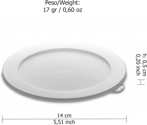 Set 4 boluri cu capac d.13 cm - culori asortate (portocaliu-fucsia-galben-verde) - SanaLiving [12]