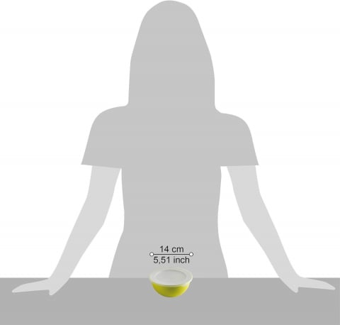 Set 4 boluri cu capac d.13 cm - culori asortate (portocaliu-fucsia-galben-verde) - SanaLiving [16]