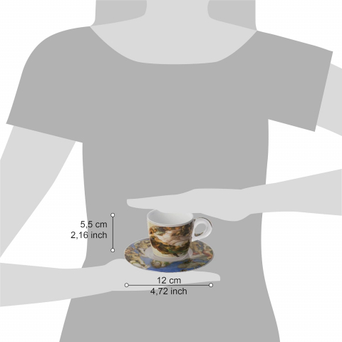 Set 4 cesti cafea cu farfurioare  - PLEXART [3]