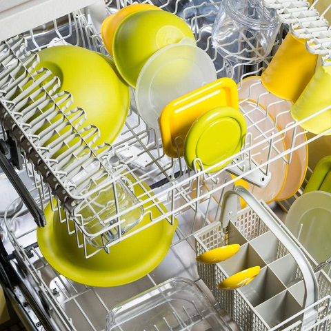 Set 4 pahare (cutie) culori asortate (portocaliu-galben-fucsia-verde)  - SanaLiving [11]