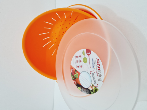 Set Bol de salată+strecurătoare+capac d.26 cm/3,5L - SanaLiving [9]