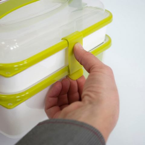 Set cutie de prânz MAN cu toartă şi tacâmuri 26x17,5x15,5 cm (1L+2L) - SanaLiving [5]