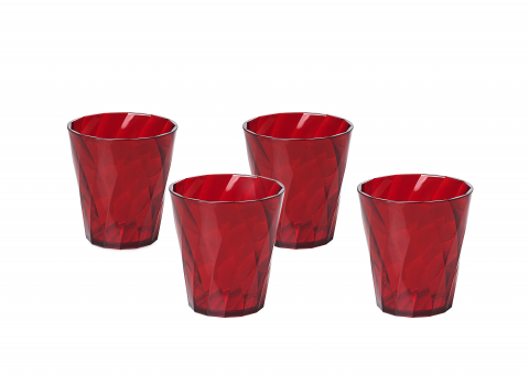 Diamond - Set de 4 pahare ø8,5xh9,5 cm  35cl - DIAMOND