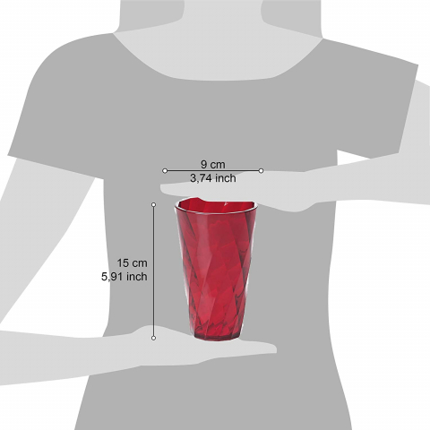 Set de 4 pahare ø9xh15 cm 50cl - DIAMOND [2]