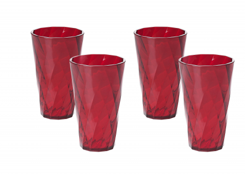 Diamond - Set de 4 pahare ø9xh15 cm 50cl - DIAMOND