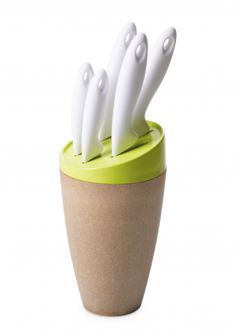 EcoLiving - Set suport cu 5 cutite ø12,5xh 34,5 cm - EcoLiving