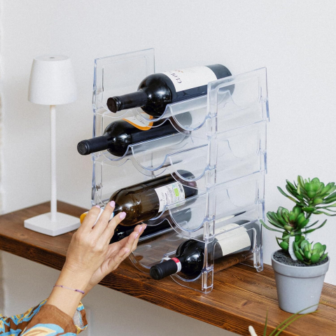 Suport tip crama pentru sticle - transparent - WLK [5]