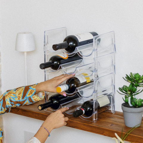 Suport tip crama pentru sticle - transparent - WLK [3]