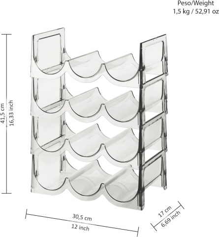 Suport tip crama pentru sticle - transparent - WLK [1]
