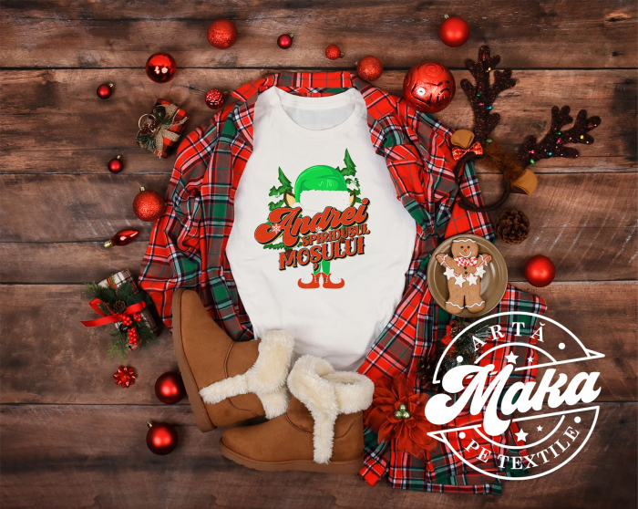 Tricou personalizat cu numele tău de Crăciun [3]