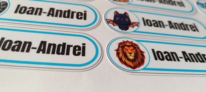 Set de 36 de stickere cu animale personalizate cu numele tău [4]