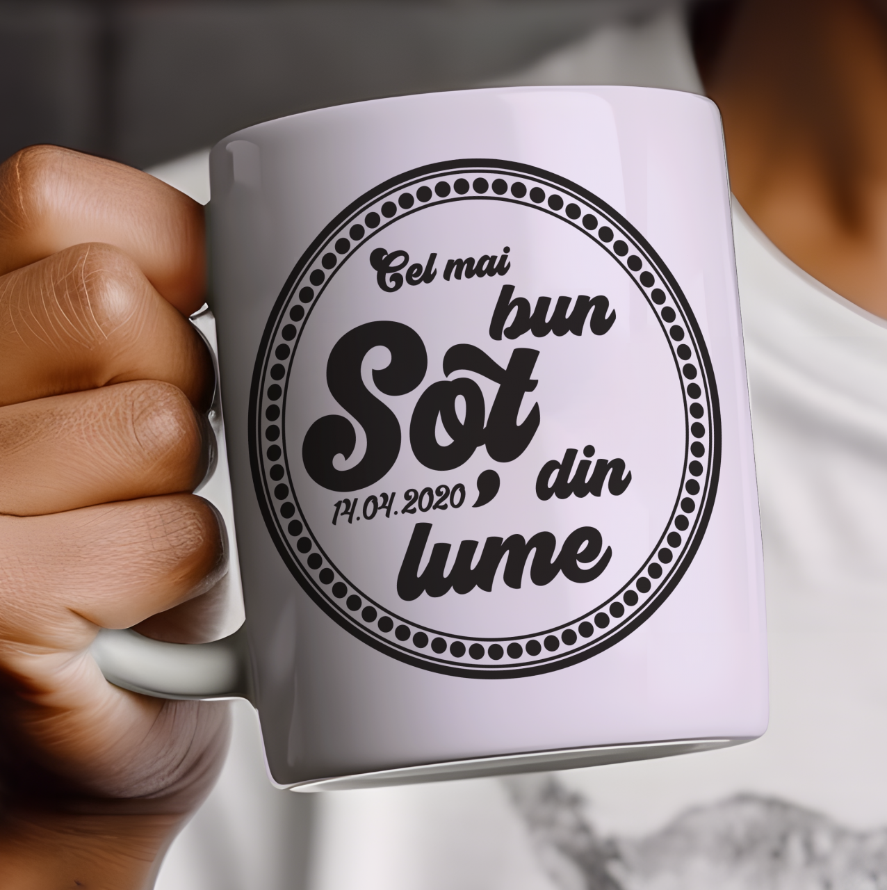 Set de două căni pentru cupluri-Cei  mai buni soți [2]
