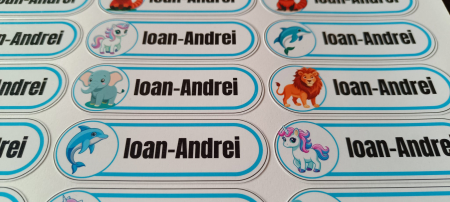Set de 36 de stickere cu animale personalizate cu numele tău [2]