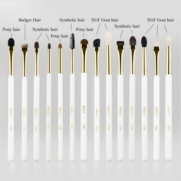 Set 14 Pensule Make-up BEILI White Gold [5]