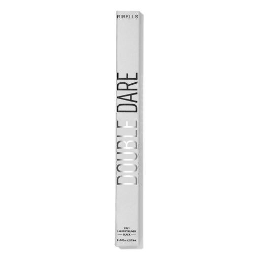 Eyeliner cu Doua Capete Ribells Double Dare - Black 1 ml [5]