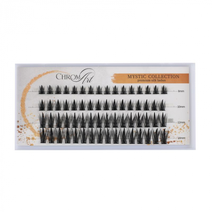 Gene False ChromArt Mystic MIX Premium Silk Lashes - 64 smocuri [1]