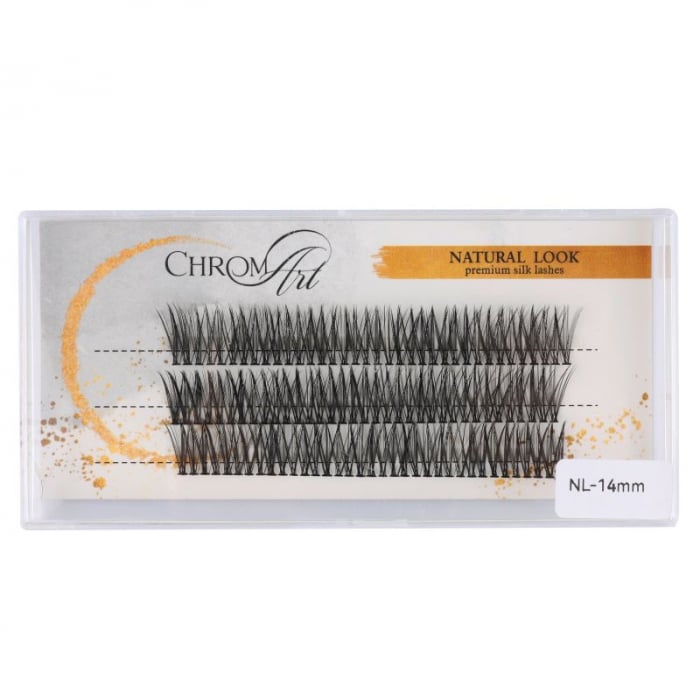Gene False ChromArt Mystic Natural Look Premium Silk Lashes - 14 mm - 106 smocuri [1]