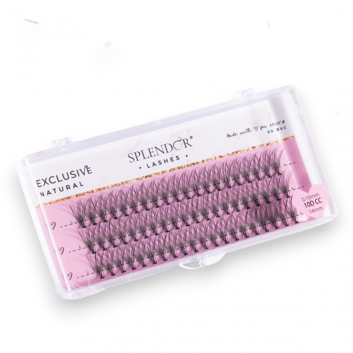 Gene False Smocuri SPLENDOR Exclusive Natural, Matase, Curbura C, 60buc [1]