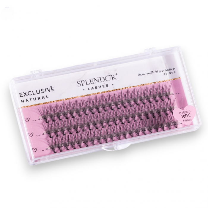 Gene False Smocuri SPLENDOR Exclusive Natural, Matase, Curbura C, 60buc [1]