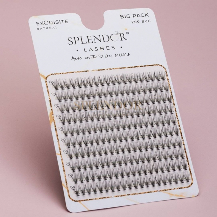 Gene False Smocuri SPLENDOR Exquisite Natural 10mm, Matase, Curbura C, 200 buc [2]